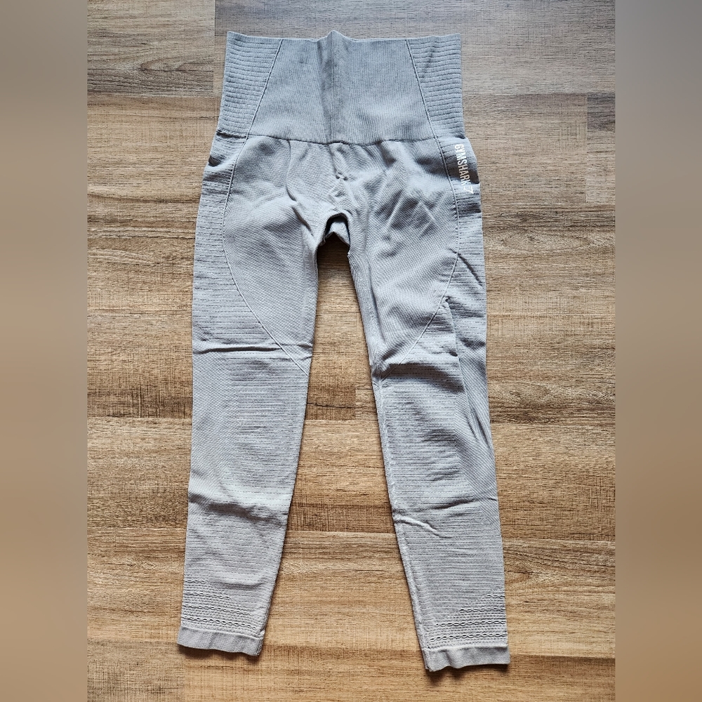 Gymshark High Waisted Seamless Leggings - Slate Grey Marl - M